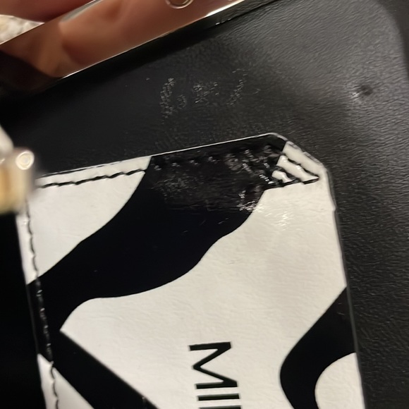 The Attico Black White Zebra Midnight clutch shoulder bag - Picture 11 of 12